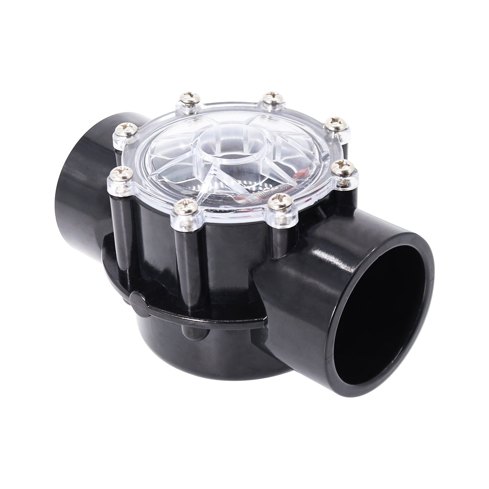 2" Pool Check Valve | Jandy® & Pentair® Style | Clear Lid | Heavy-Duty PVC